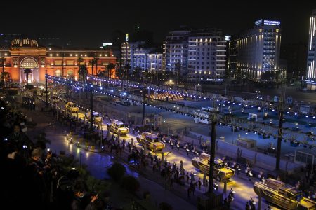 Egypt moves 22 Pharaonic mummies to new museum amid festive “golden parade”