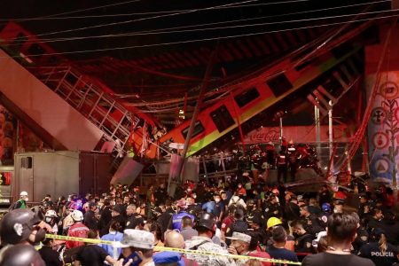 Mexico City metro overpass collapses, killing 20