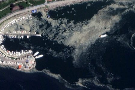 Marine Mucilage In Istanbul Viewed From Space