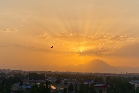 Sunset depicts scenic beauty in turkey
