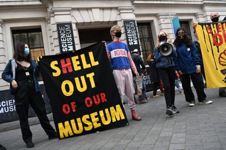 Climate change protesters demonstrate in london