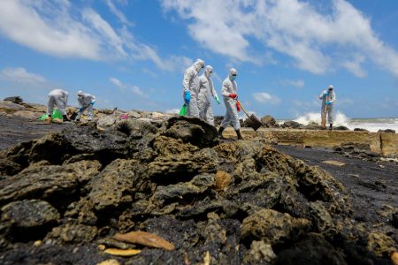 In Sri Lanka, Burning container ship caused environmental disaster