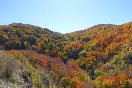 Amanos Mountains in turkey offers stunning view during autumn