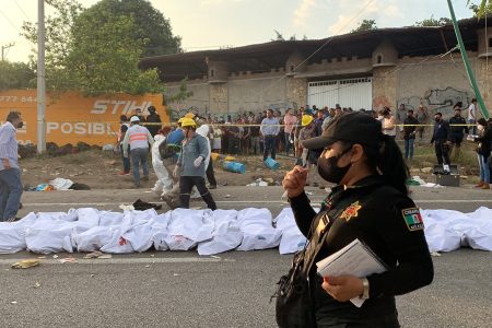 at least 54 killed, dozens injured in mexico migrant truck crash
