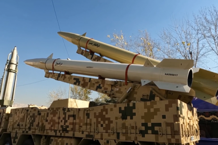 Iran displays ballistic missiles that allegedly hit us airbase in iraq