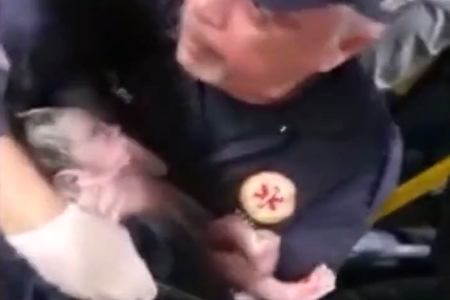 Brazilian woman gives birth on bus