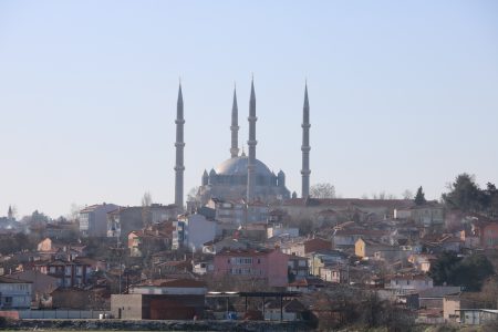 Last mass friday prayer held in historic Ottoman Selimiye mosque as restoration continues
