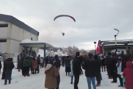 A Snow Festival held in Turkey revealed colorful images