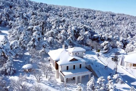 Snow covered Turkey’s Yozgat city revealed eye-catching landscapes