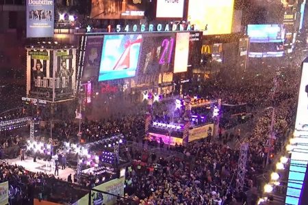 US celebrated the New Year with street parties despite COVID-19