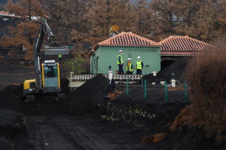 Aftermath of La Palma Volcano eruption