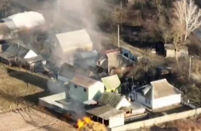 Ukrainian Army hits Russian stationed soldiers