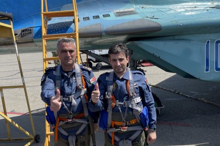 Selçuk Bayraktar flew MiG-29 fighter jet in Azerbaijan