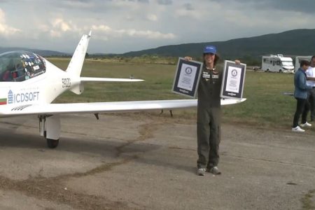 17 years old pilot sets 2 world records