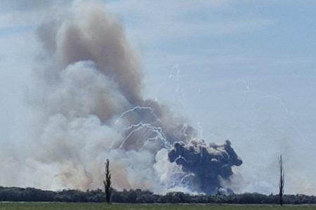 explosions shake russian military base in crimea