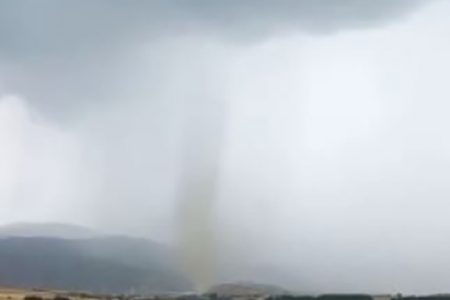 Whirlwind and Heavy Rain in Antalya