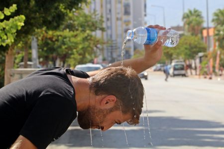 Temperatures reached 45 in Antalya, Turkey