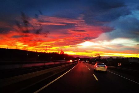 sky in extraordinary colors appears after 5.9 magnitude earthquake in türkiye