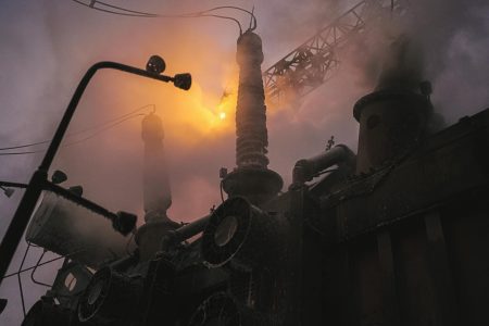 Drone attack on infrastructure facilites in Kiev