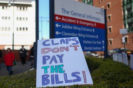 British Junior doctors went on strike over pay