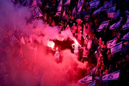 thousands protest against justice reform in tel aviv