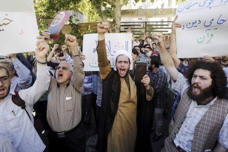 iranian protested the koran burning in sweden
