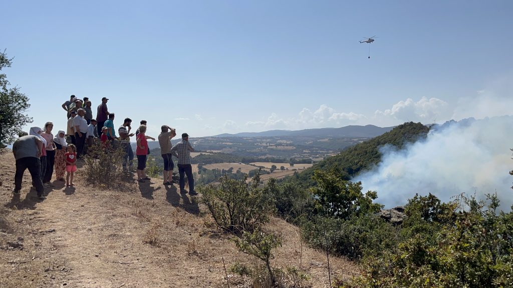 ÇAN'DA ORMAN YANGINI