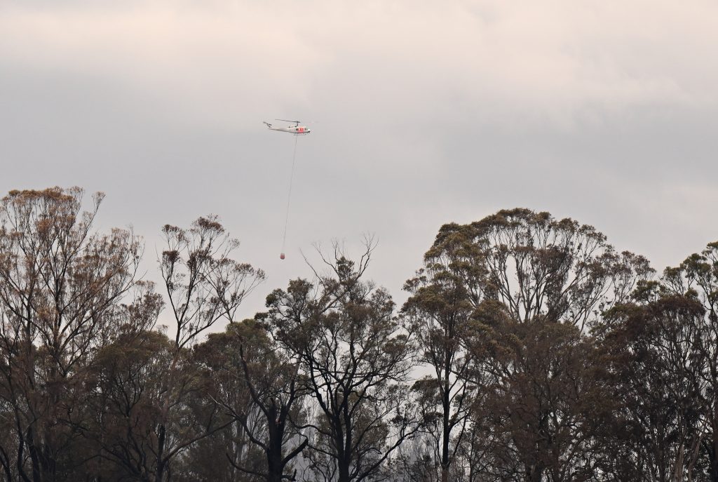 Bushfires blaze along New South Wales south coast, Australia