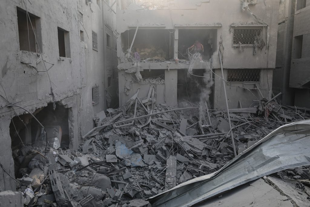 Devastation in Gaza following Israeli rocket attacks