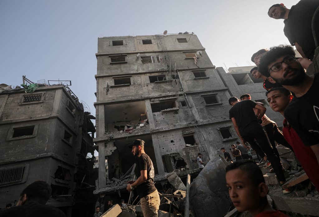 Devastation in Gaza following Israeli rocket attacks