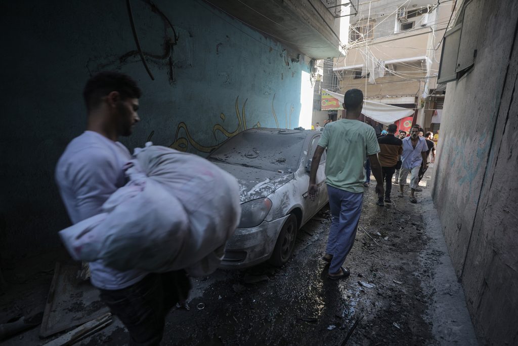 Devastation in Gaza following Israeli rocket attacks