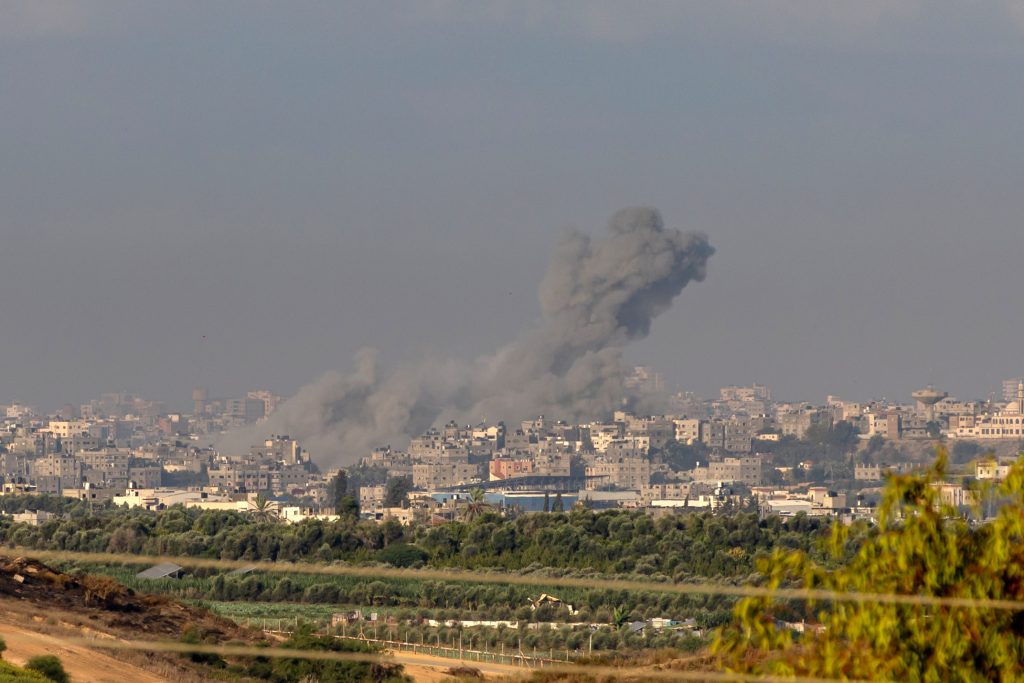 Israeli airstrike on northern Gaza strip