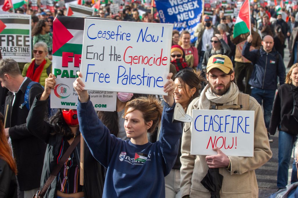 National March for Palestine in London