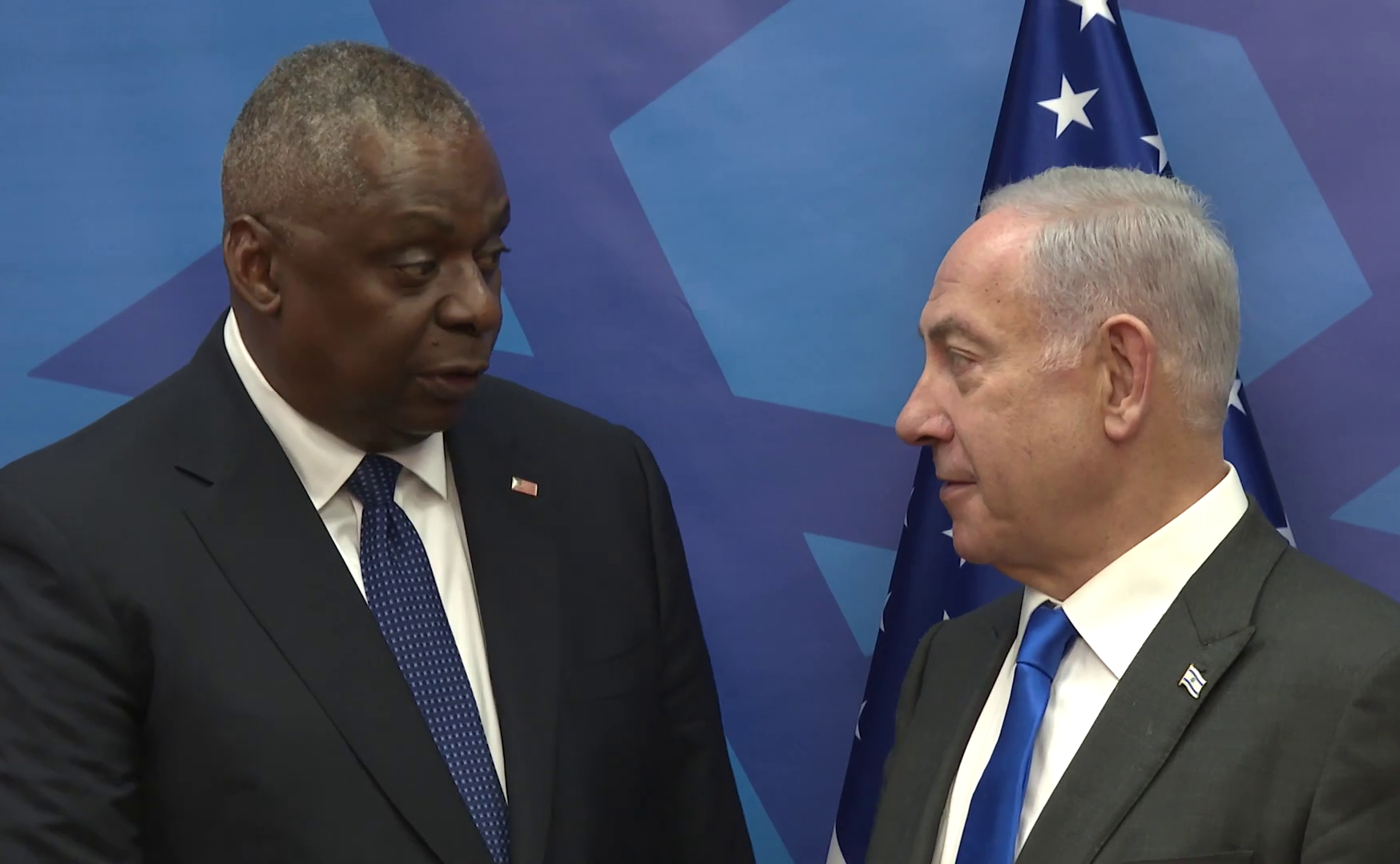 US Defense Secretary Lloyd Austin Meets Israeli PM Benjamin Netanyahu ...