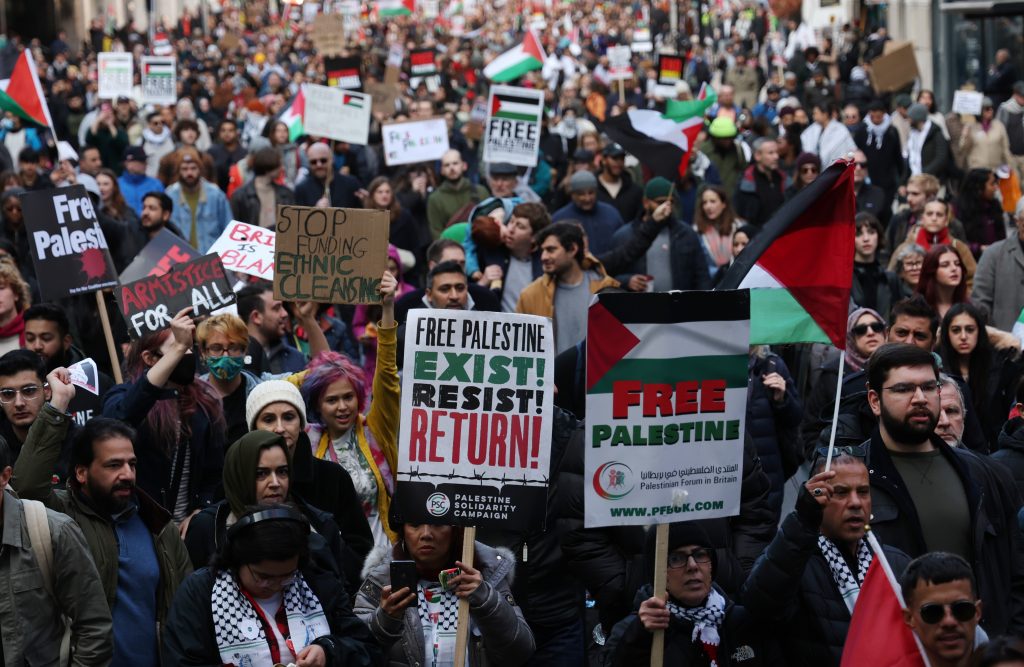 National March for Palestine in London