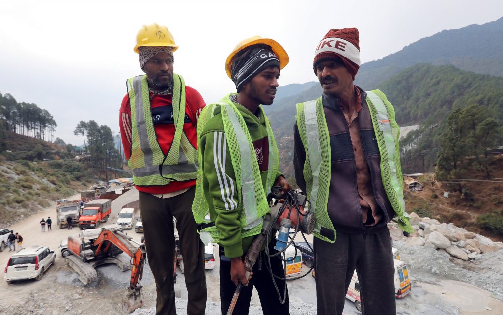 Rescue operation efforts continue for 41 trapped workers in Indian tunnel