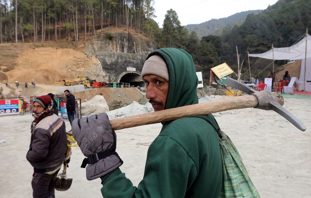 Rescue operation efforts continue for 41 trapped workers in Indian tunnel