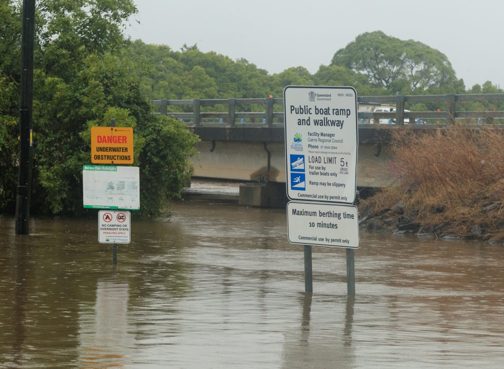 Floods in the far north of Queensland due to the ex-tropical cyclone Jasper