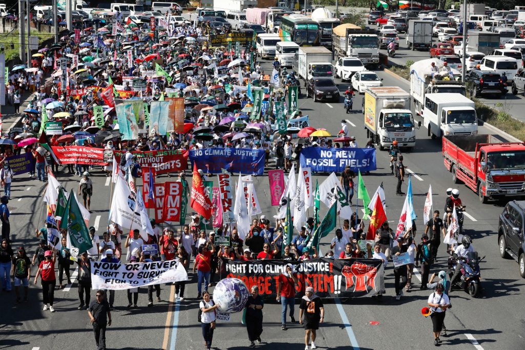 Climate change protest in Metro Manila