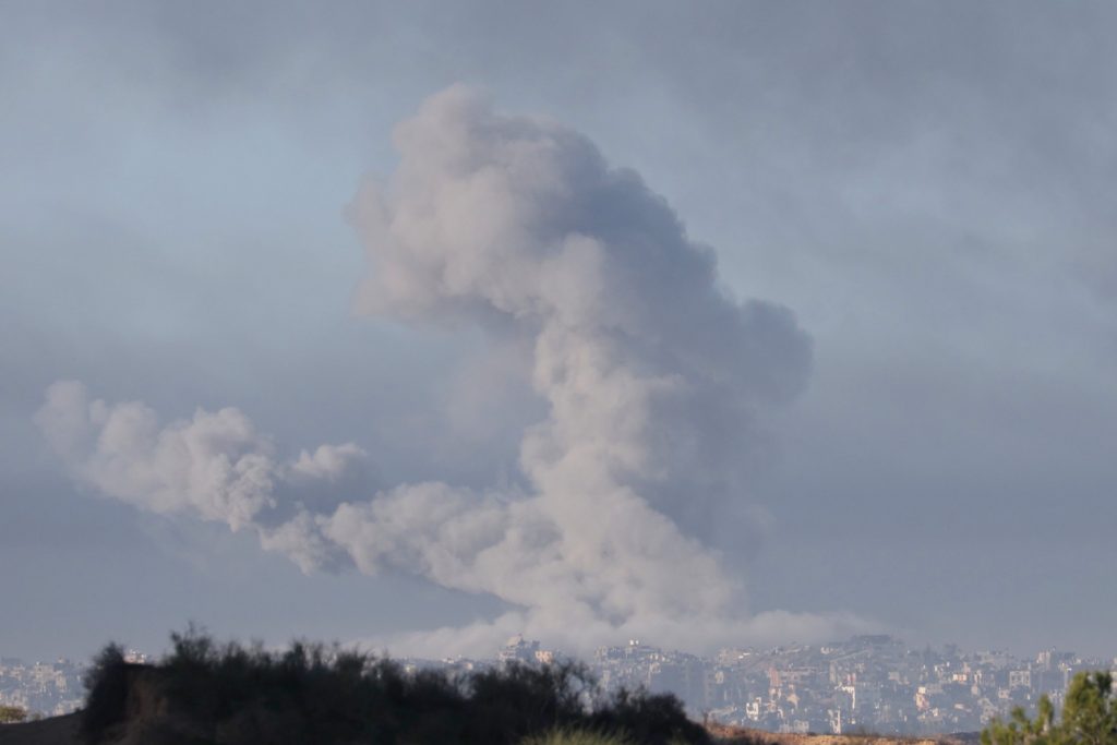 Israeli forces conduct air strike in the northern Gaza Strip