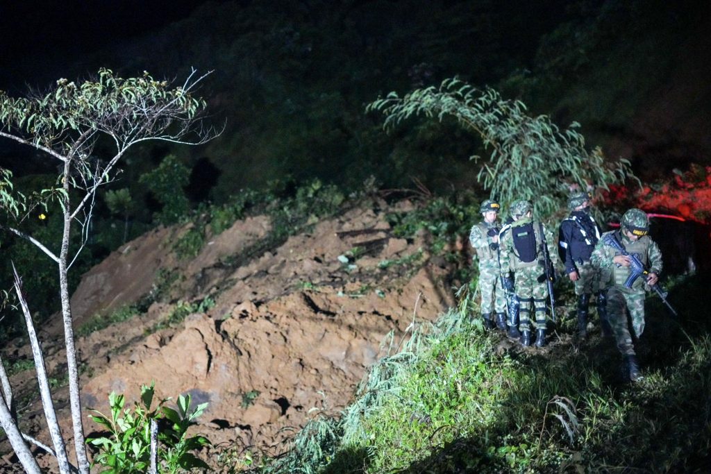 Landslides leave at least twenty-three people dead in western Colombia