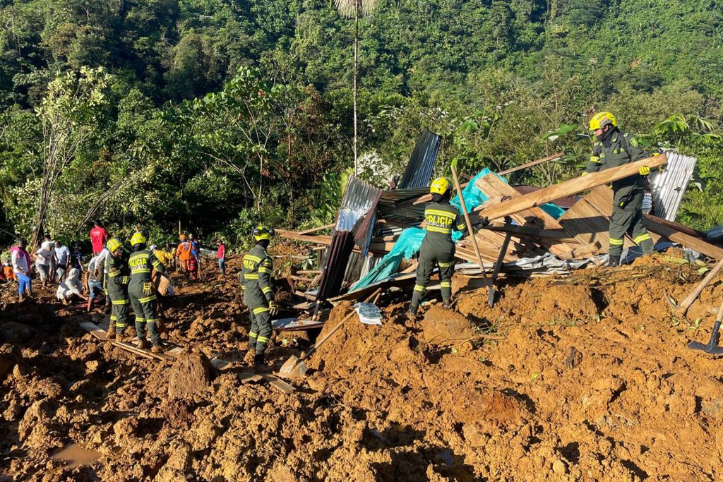 Landslides leave at least twenty-three people dead in western Colombia