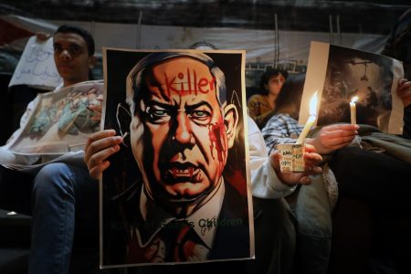 Demonstration Held Against Israeli Attacks in Cairo