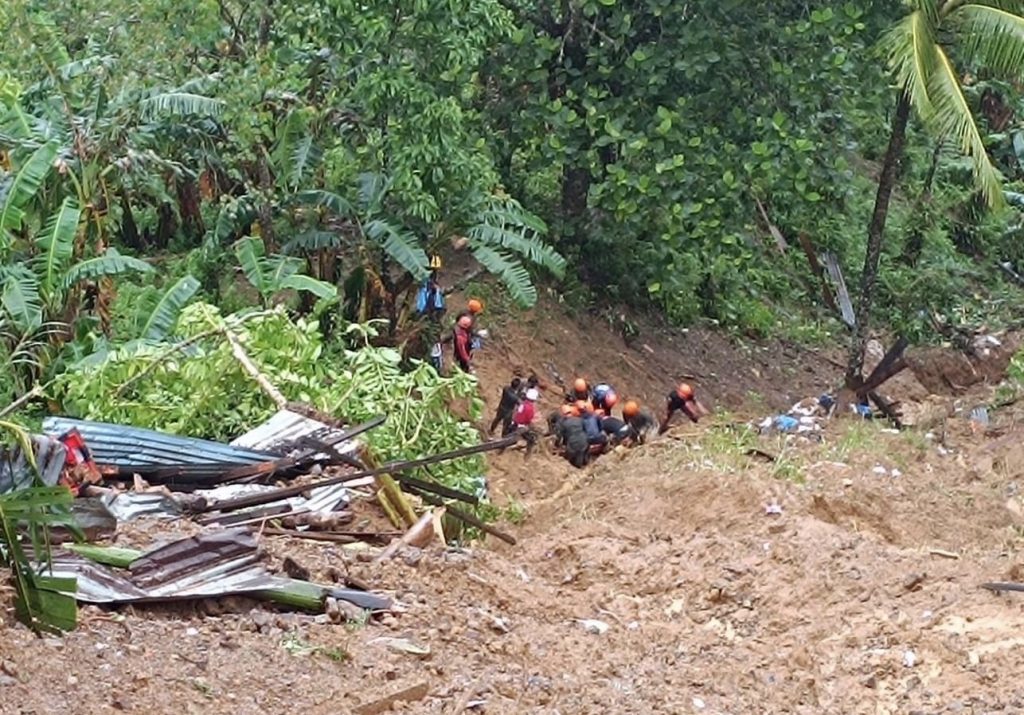 At least 10 dead following landslide in the Philippines' Monkayo town
