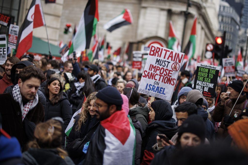 National March for Palestine in central London