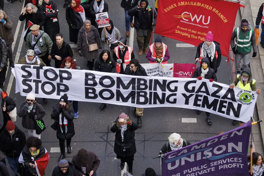 National March for Palestine in central London