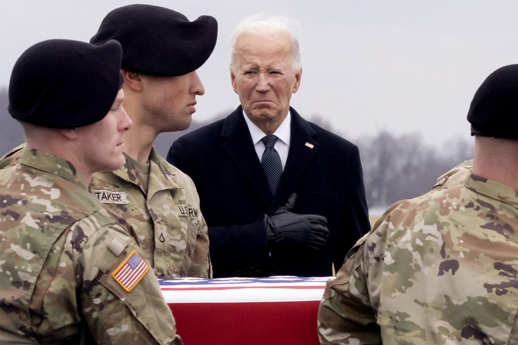 Dignified Transfer of fallen US service members at Dover Air Force Base in Dover, Delaware