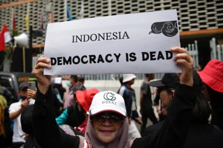 Indonesians Protest Shady Results of General Elections