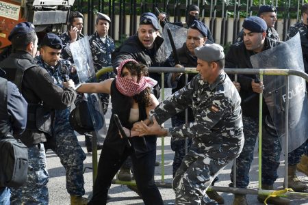 Pro-Palestinian Lebanese Clashes with Egypt Police
