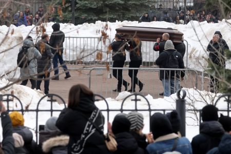 Funeral Held for Russian Opposition Leader Alexei Navalny